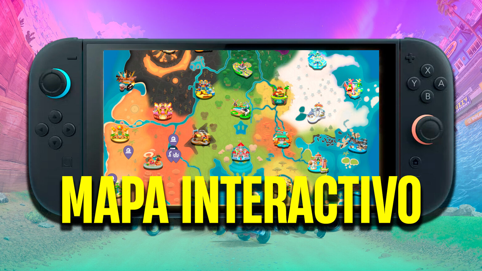 Mapa interactivo de Mario Kart World
