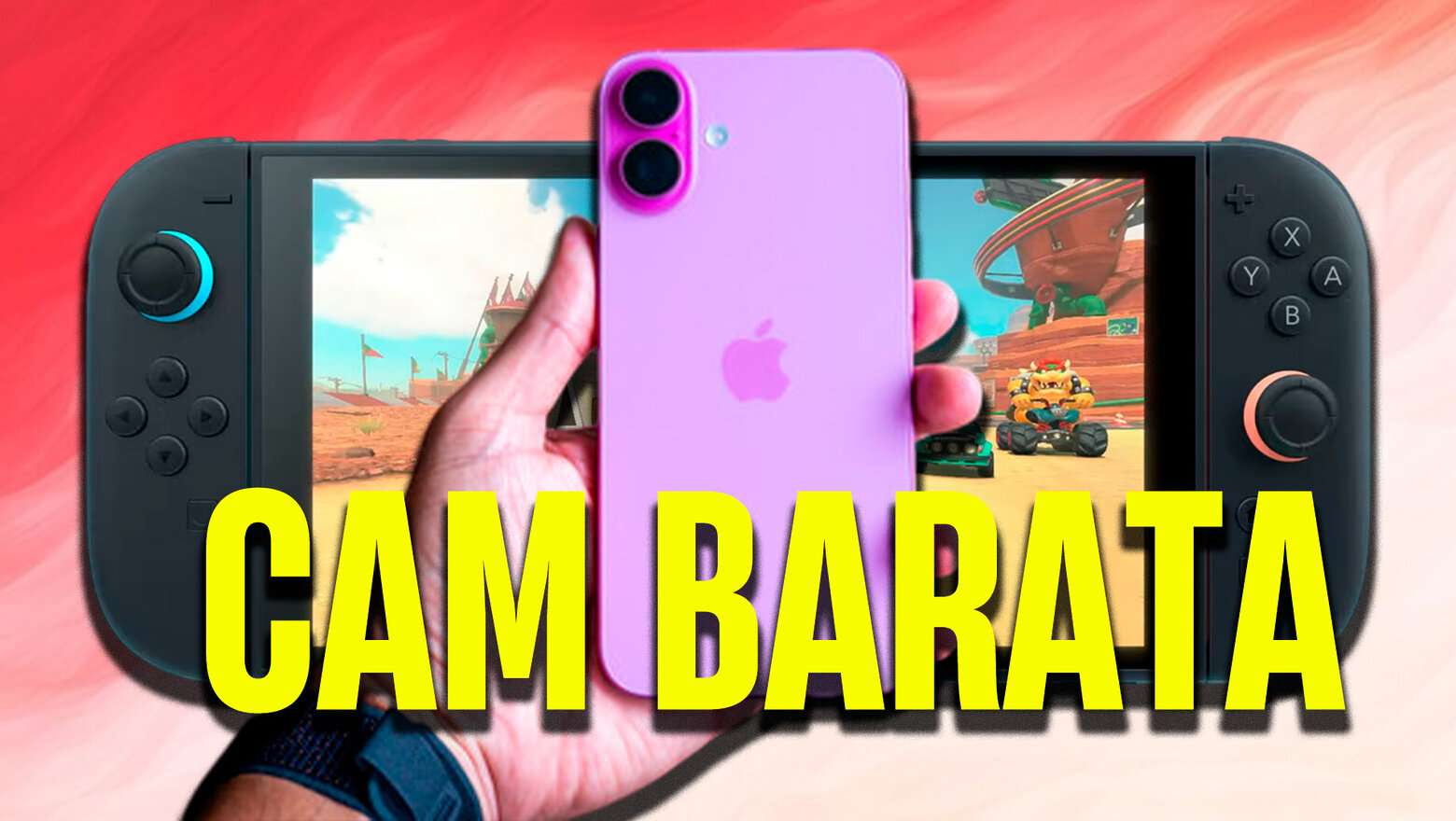 Nintendo Switch 2 y la cam improvisada con el móvil