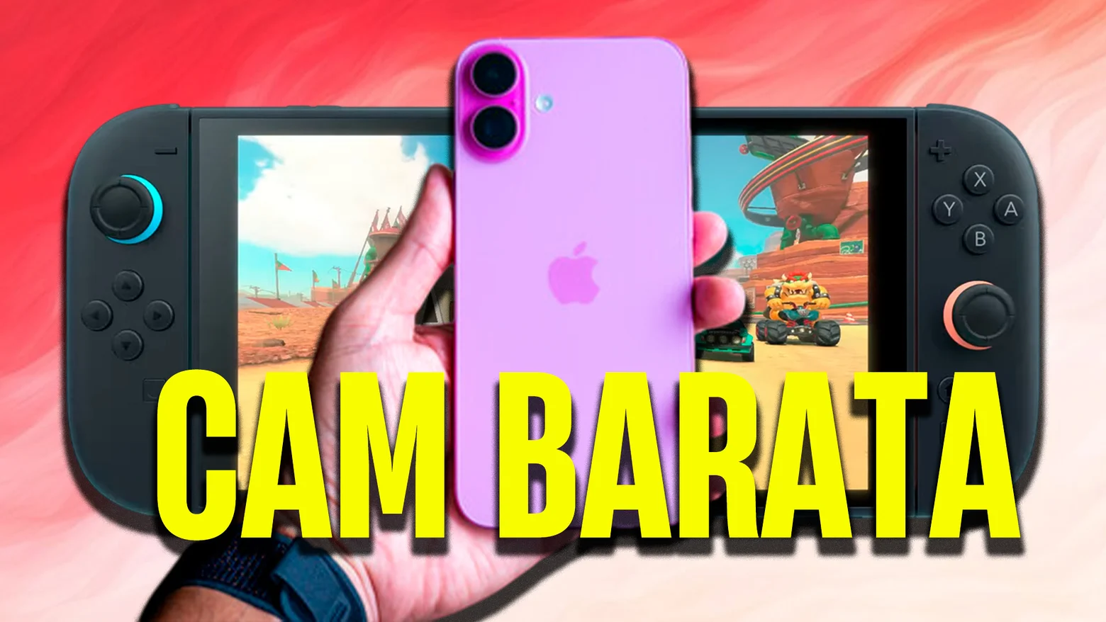 Nintendo Switch 2 y la cam improvisada con el móvil