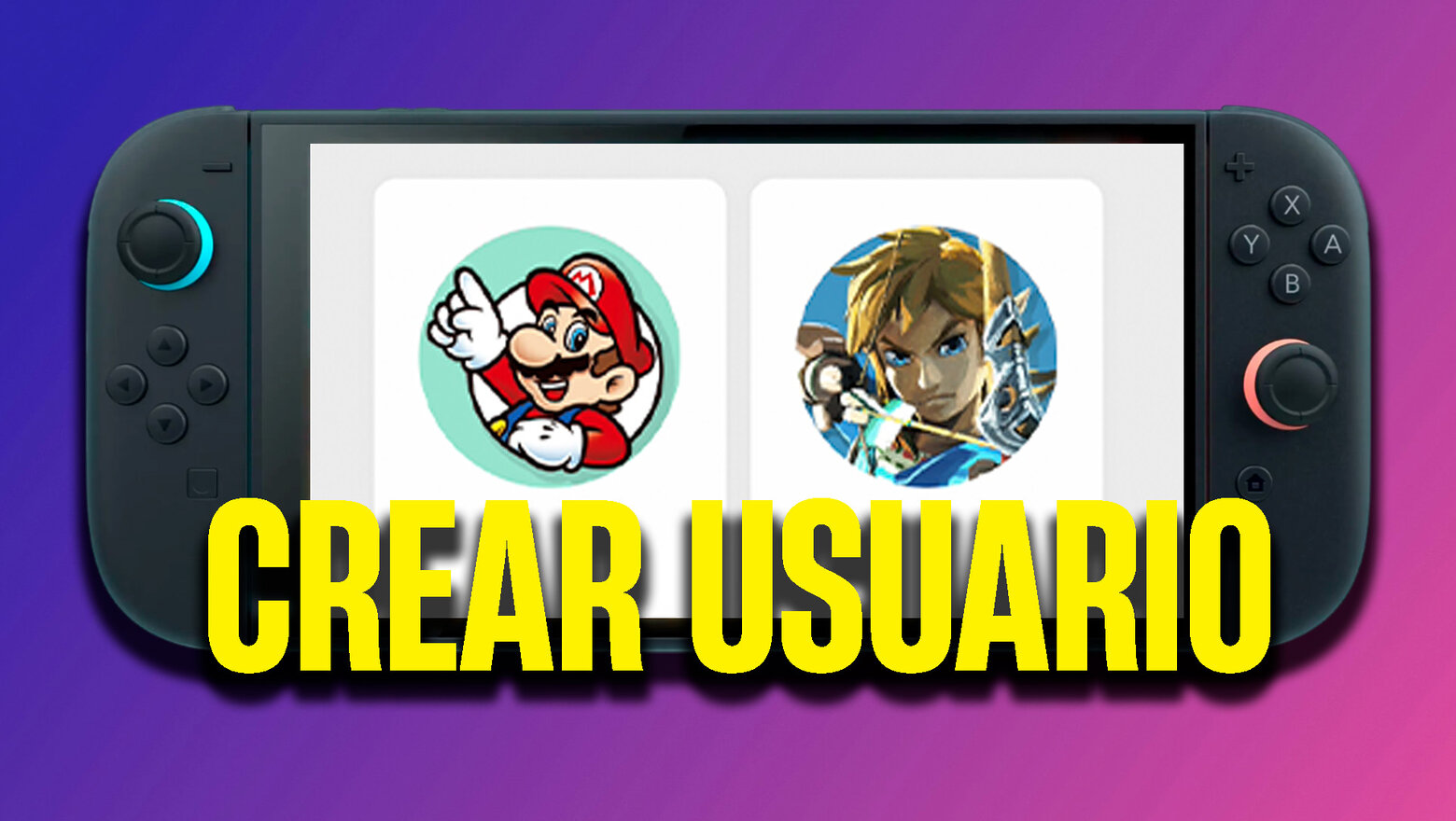 Cómo crear un usuario en Nintendo Switch 2