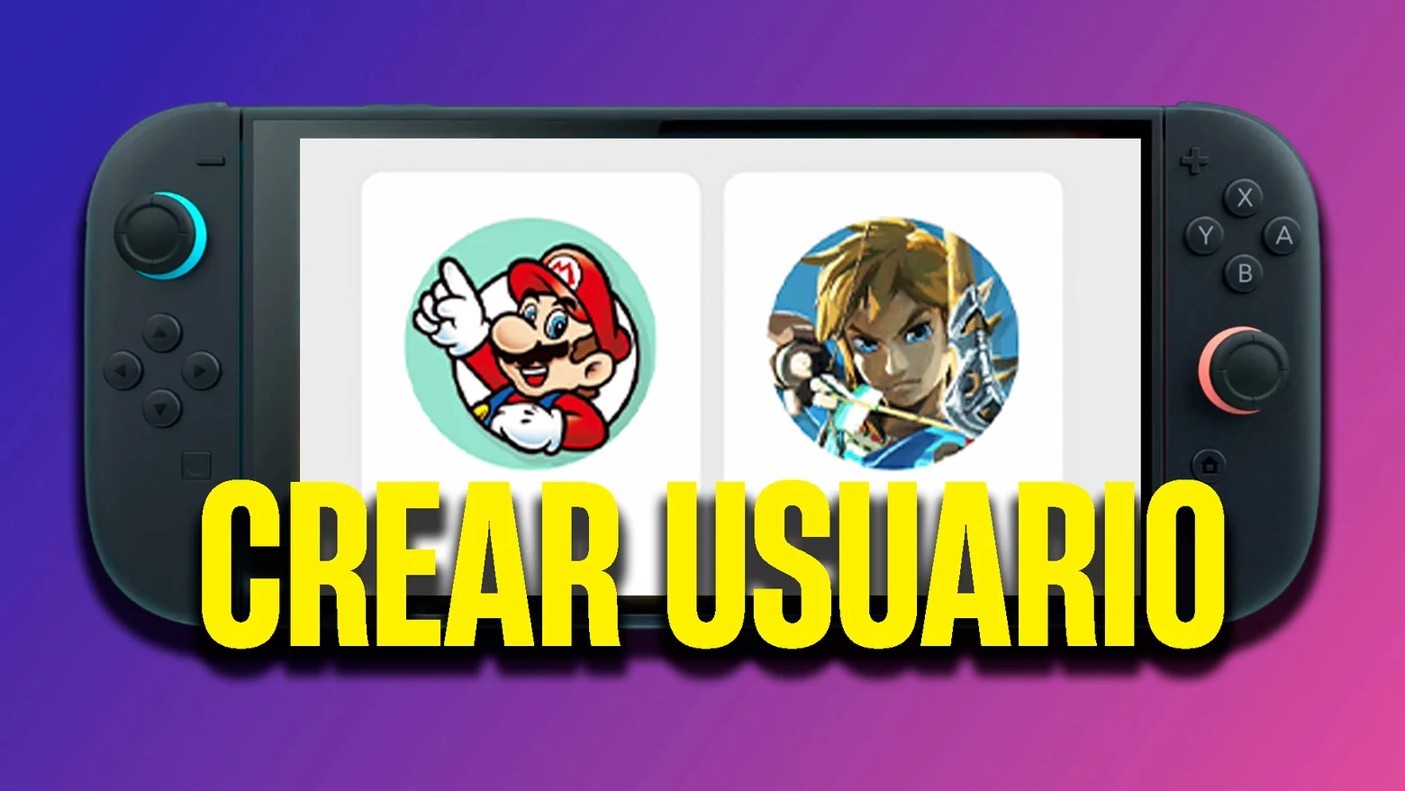 Cómo crear un usuario en Nintendo Switch 2