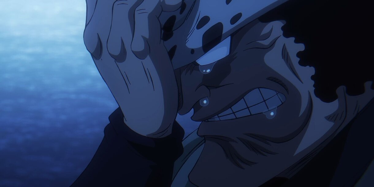 Kuma llorando en el anime