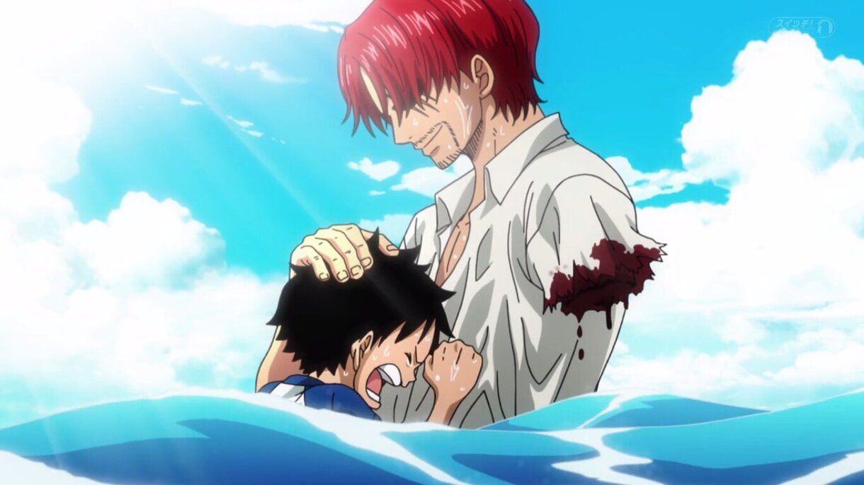 shanks perdiendo su brazo
