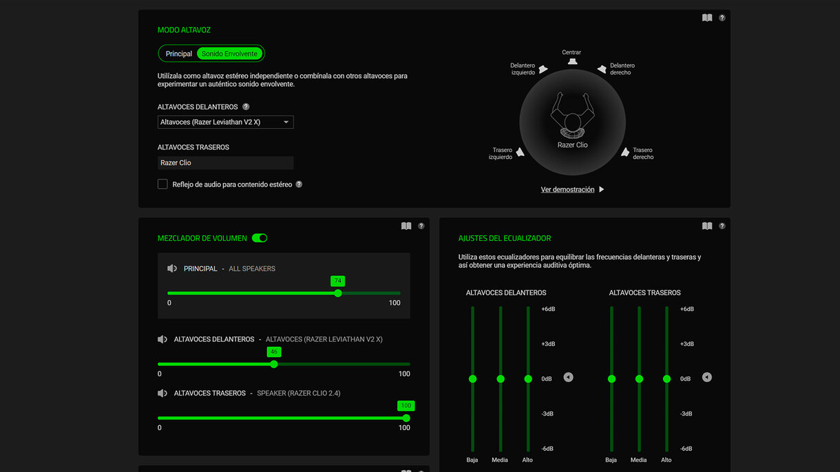 Pantallazo de Razer Synapse