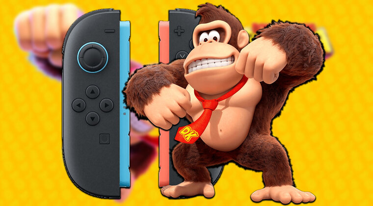 Imagen de Siente el poder de Donkey Kong en Bananza con tus manos... literalmente