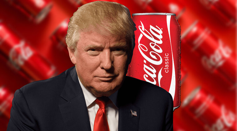 Imagen de Trump pone en jaque la receta de Coca-Cola: el giro que inquieta incluso en España