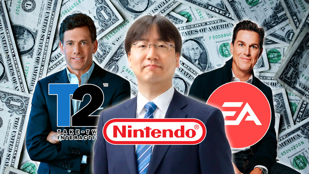 ganancias directivos nintendo y otras compañías