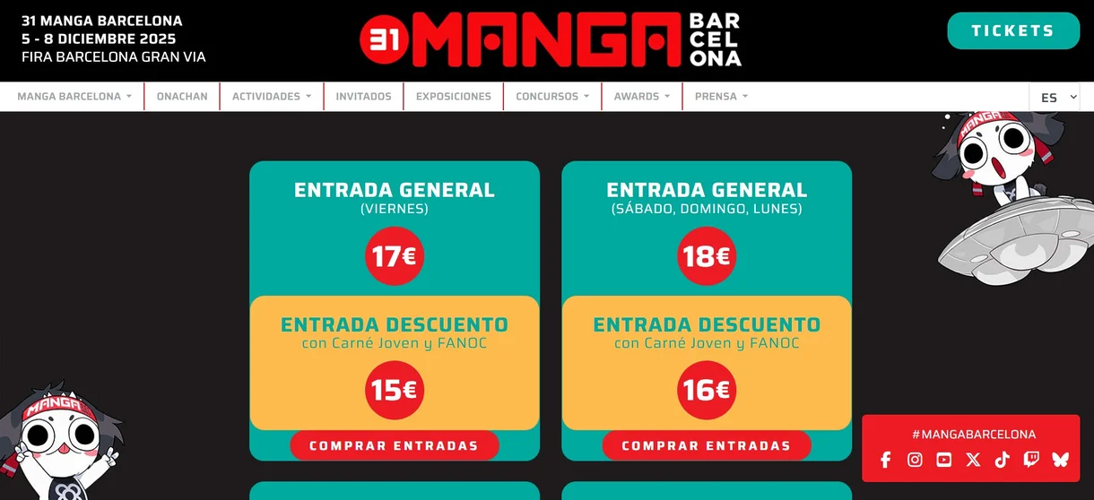manga barcelona 2025