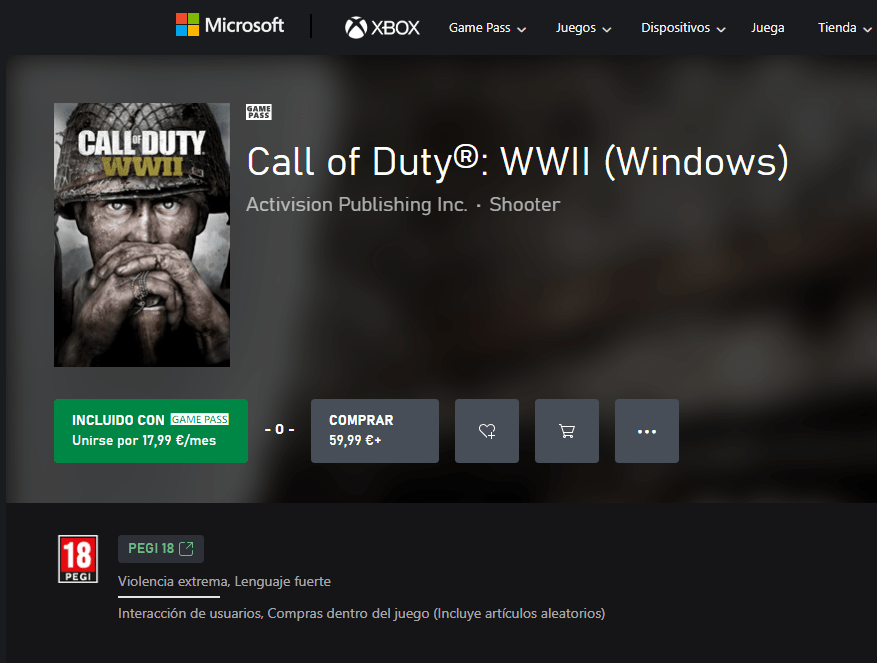 Este Call of Duty fue increíble y ahora mismo puedes jugarlo GRATIS si tienes Game Pass