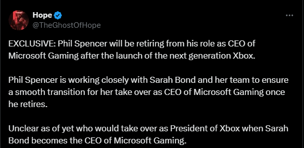 Empezó bien, pero acaba fatal: Phil Spencer dejaría su puesto tras el lanzamiento de la nueva generación de Xbox
