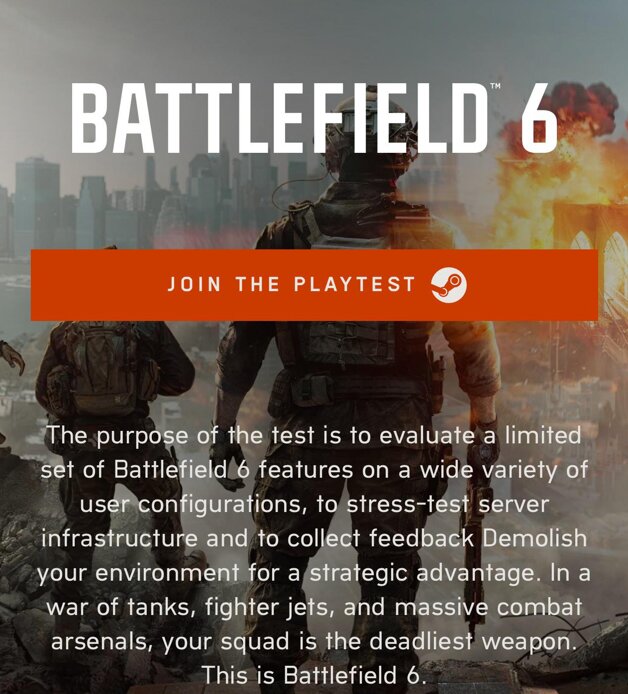 ¡Cuidado! Si has recibido este mensaje para jugar a Battlefield 6 anticipadamente es una estafa