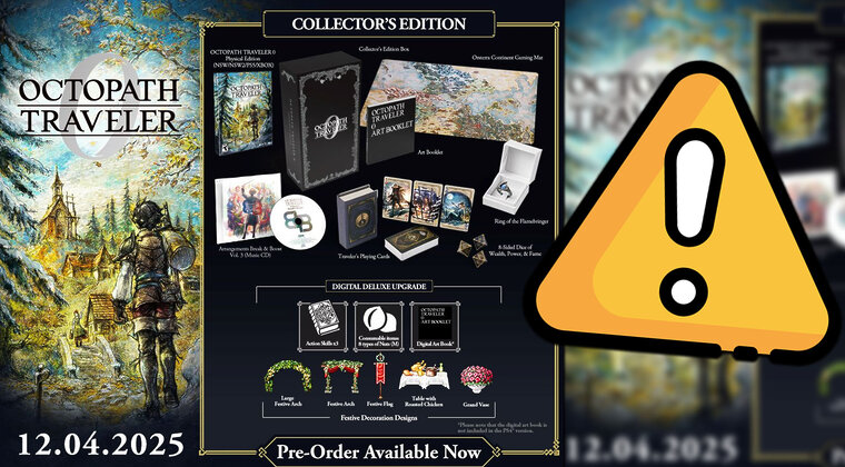 Imagen de Así es la edición coleccionista de Octopath Traveler 0, aunque hay una gran pega