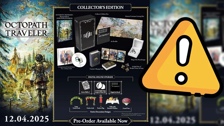 Así es la edición coleccionista de Octopath Traveler 0, aunque hay una gran pega