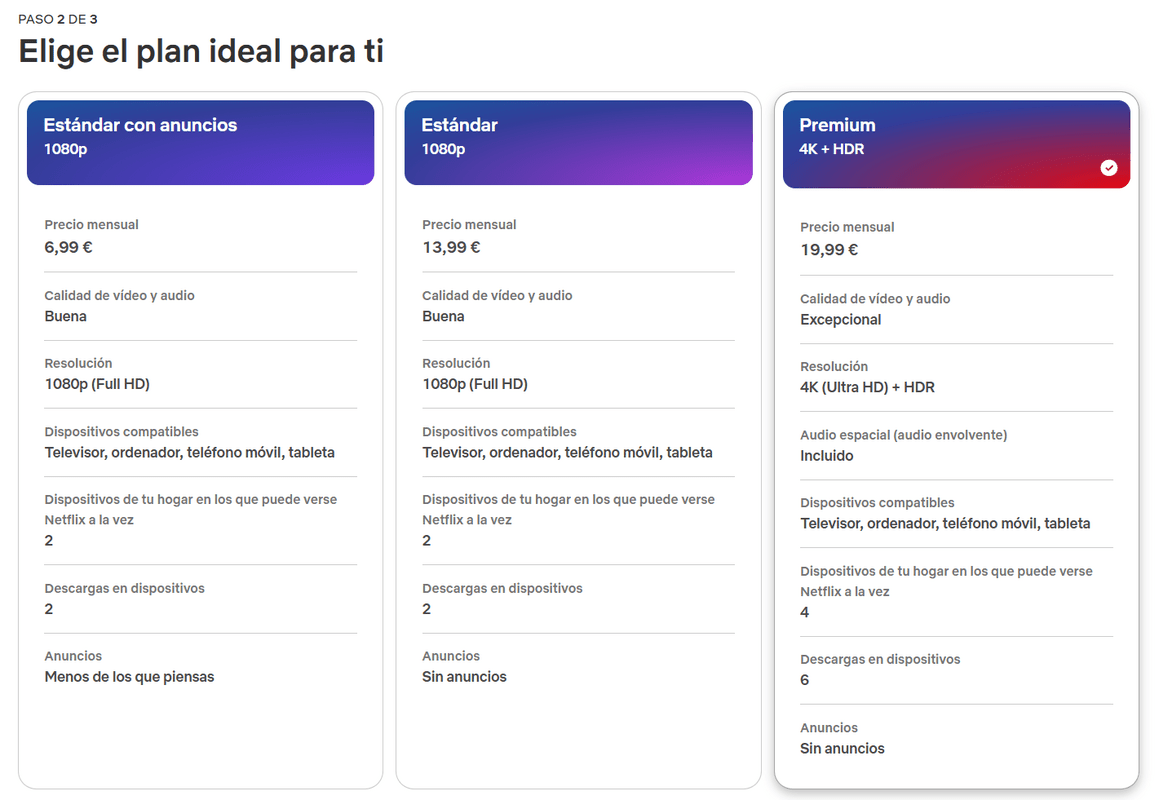 plan netflix suscripcion