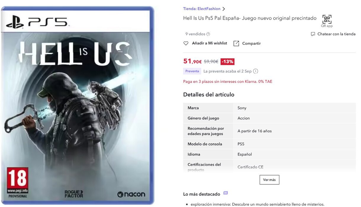 Reserva HELL IS US 