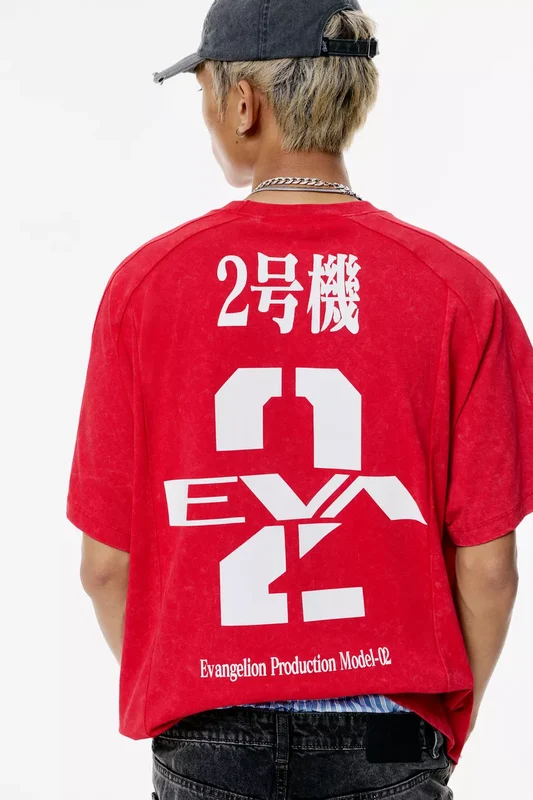 evangelion camiseta pull & bear