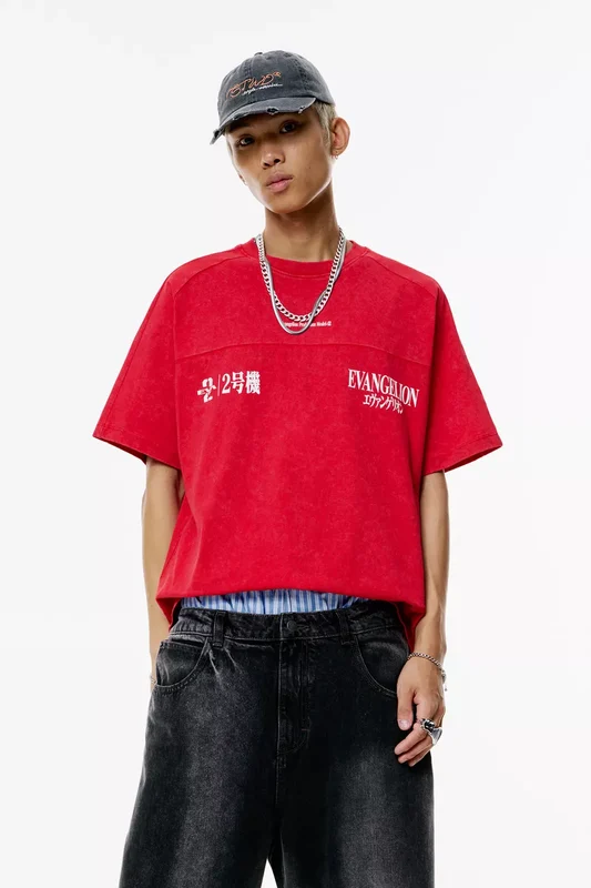 evangelion camiseta pull & bear