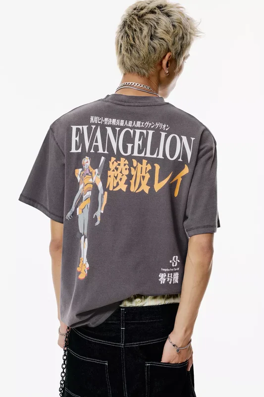 evangelion camiseta pull & bear