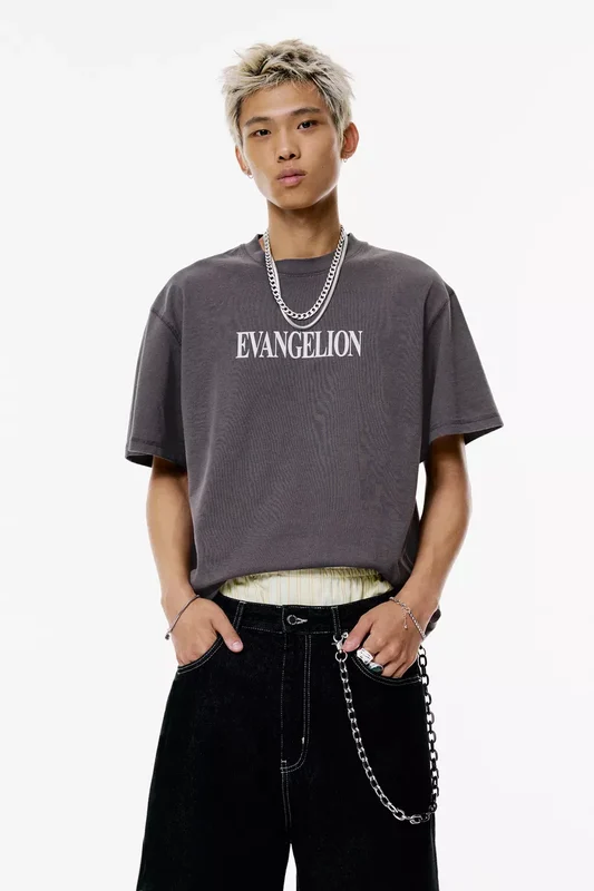 evangelion camiseta pull & bear