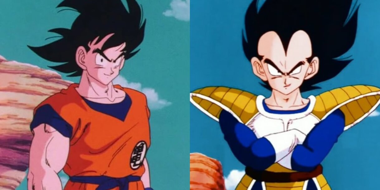 goku vegeta saiyan saga