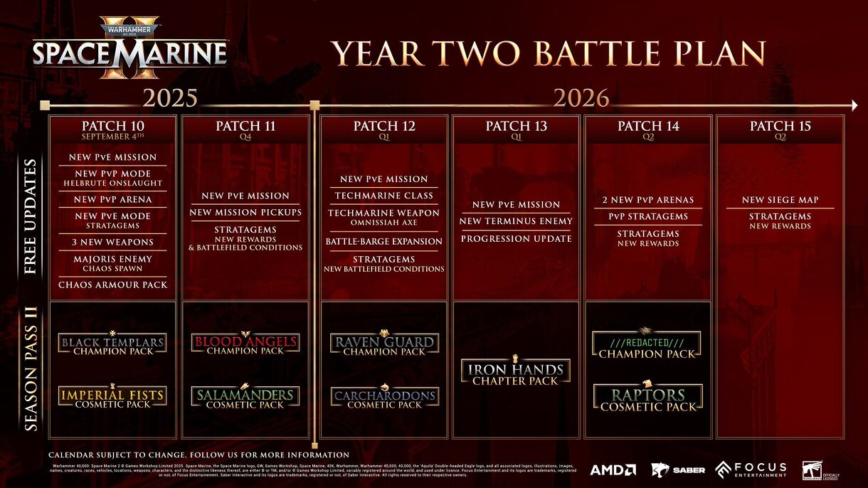 Space Marine 2 celebra su primer cumpleaños regalando contenido a cascoporro