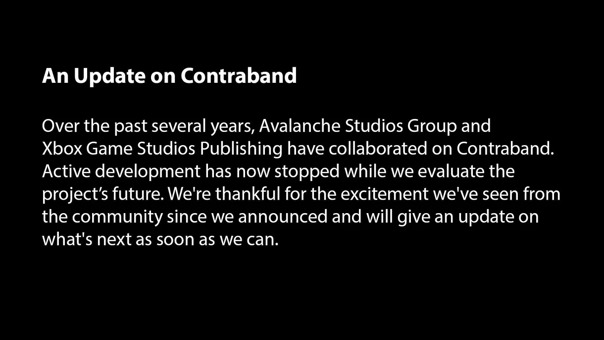 ¿Qué ha pasado con Contraband? Xbox ha tomado la decisión de detener su desarrollo