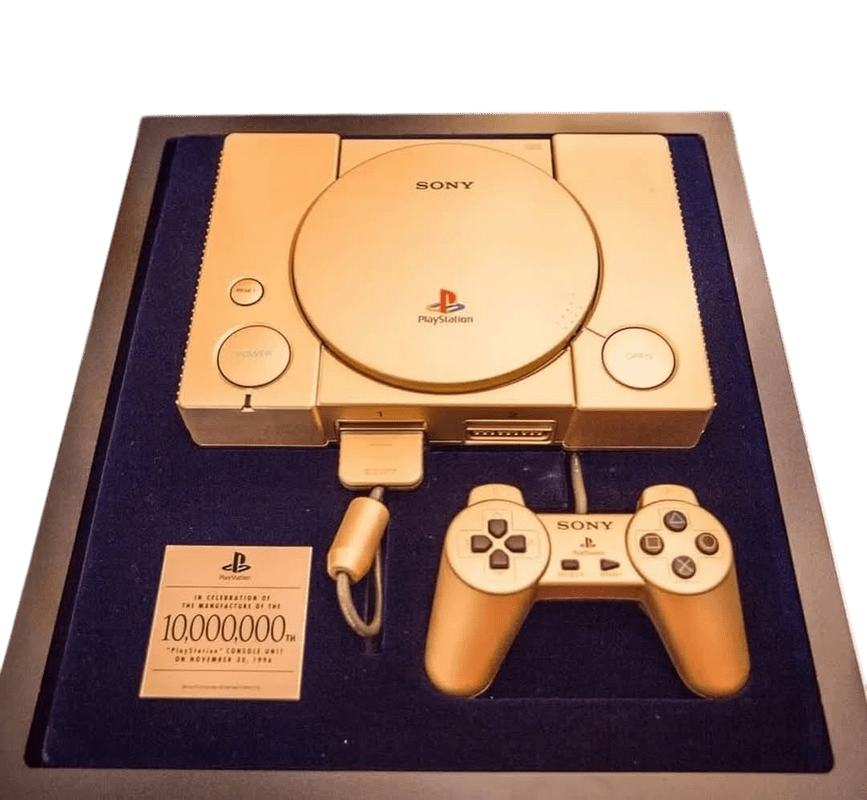 Esta PS1 es la más exclusiva del mundo, de oro, solo existe una y puede tener un precio incalculable