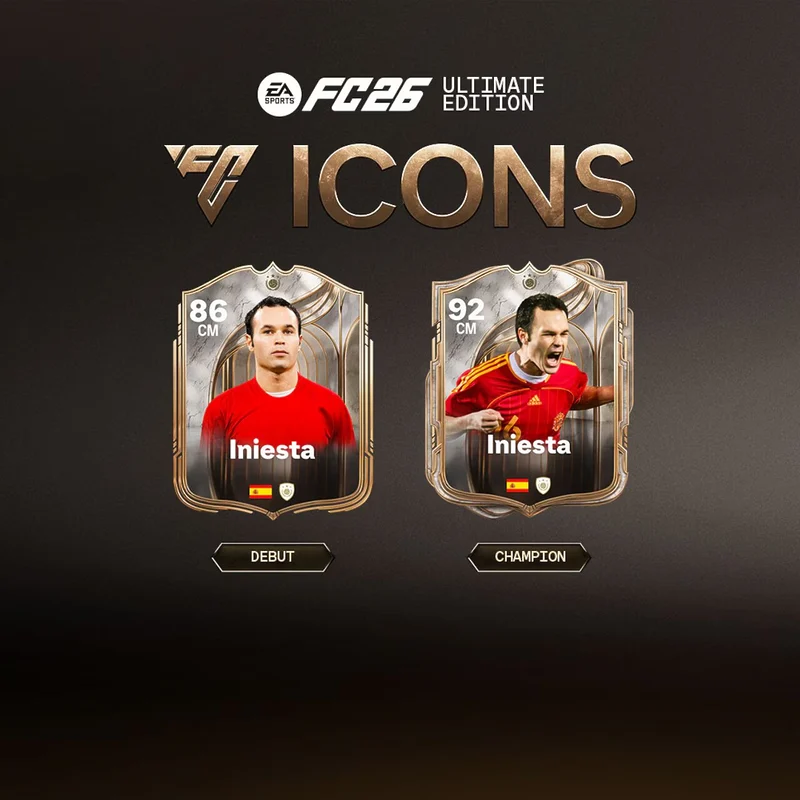 Todos los nuevos ICONOS que tendremos en EA Sports FC 26 revelados oficialmente
