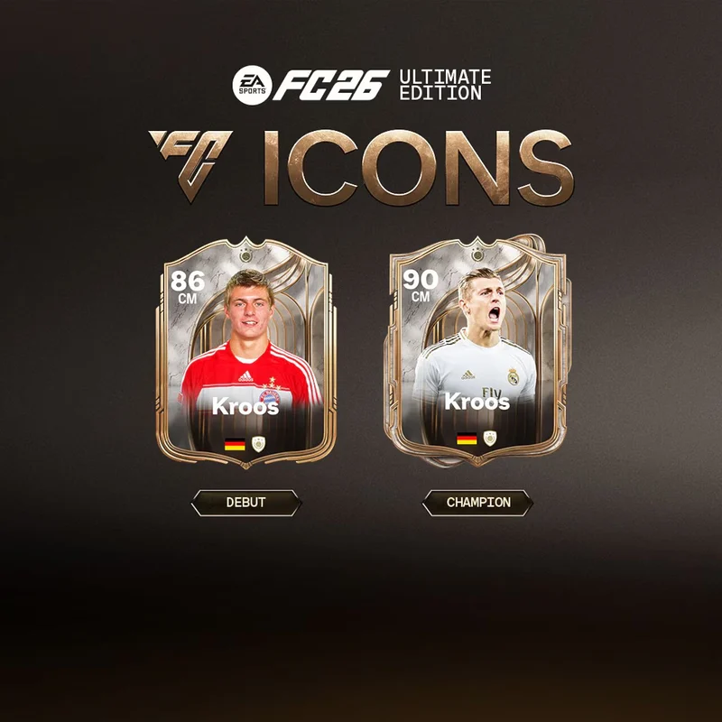 Todos los nuevos ICONOS que tendremos en EA Sports FC 26 revelados oficialmente