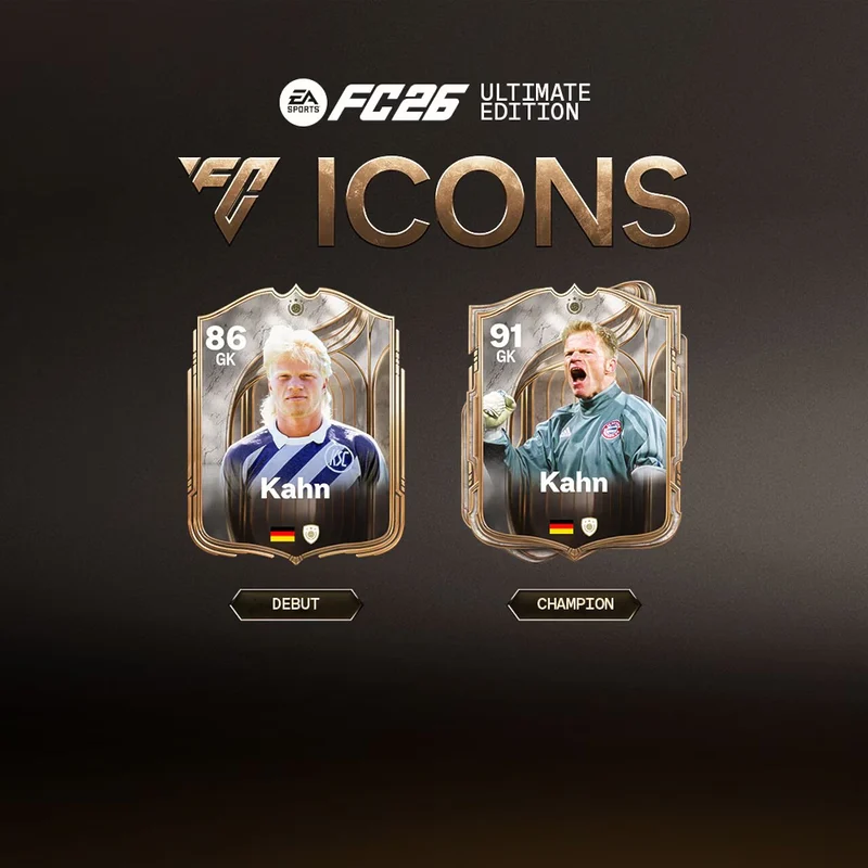 Todos los nuevos ICONOS que tendremos en EA Sports FC 26 revelados oficialmente