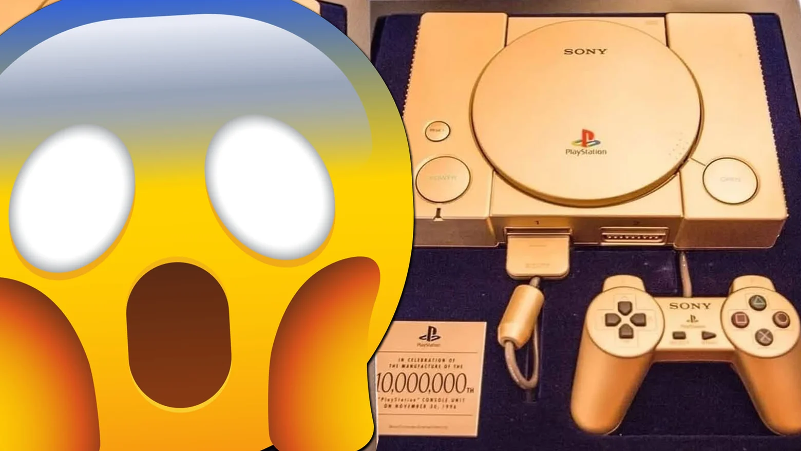 Esta PS1 es la más exclusiva del mundo, de oro, solo existe una y puede tener un precio incalculable