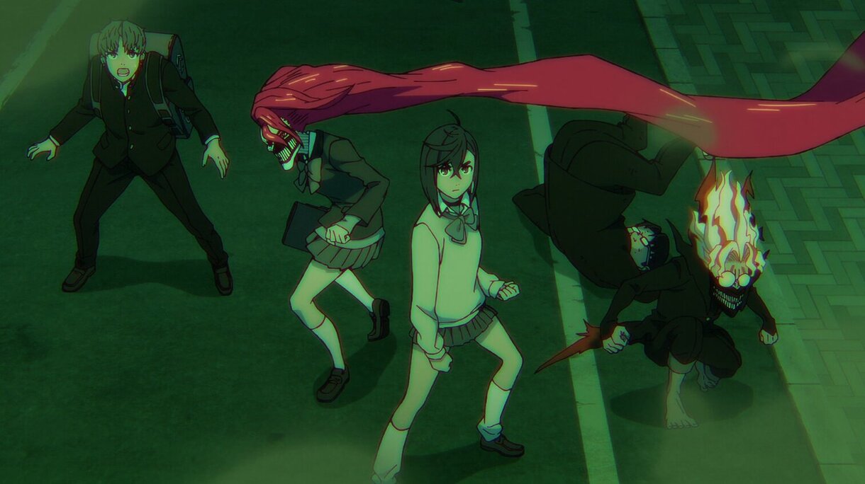 Dandadan Momo Aira Okarun Jiji Kinta