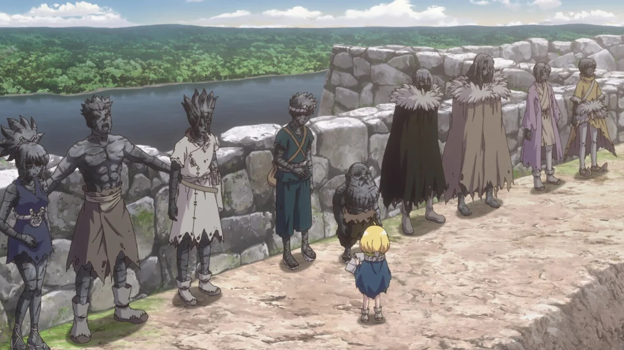 Dr Stone Science Future Suika estatuas