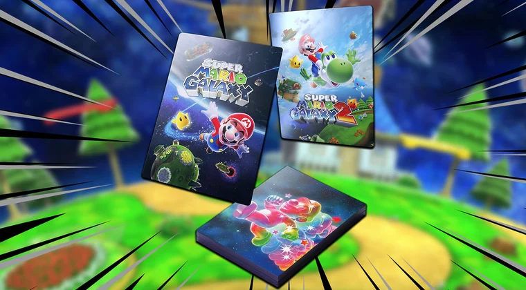 Imagen de Nintendo anuncia un pack físico de Super Mario Galaxy 1+2 con steelbook y pósteres metálicos