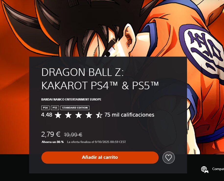 Este juegazo de Dragon Ball te cuesta menos que un café: chollazo histórico en PS Store