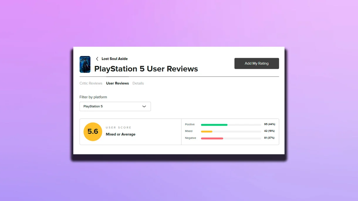 Lost Soul Aside recibe sus primeras notas en Metacritic