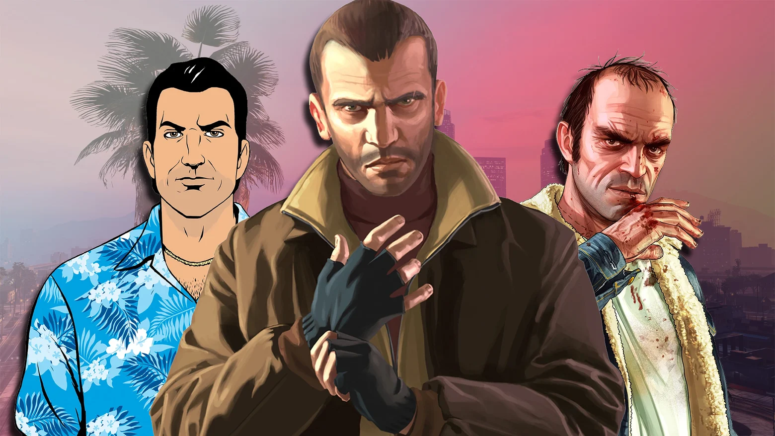 orden protagonistas gta grand theft auto