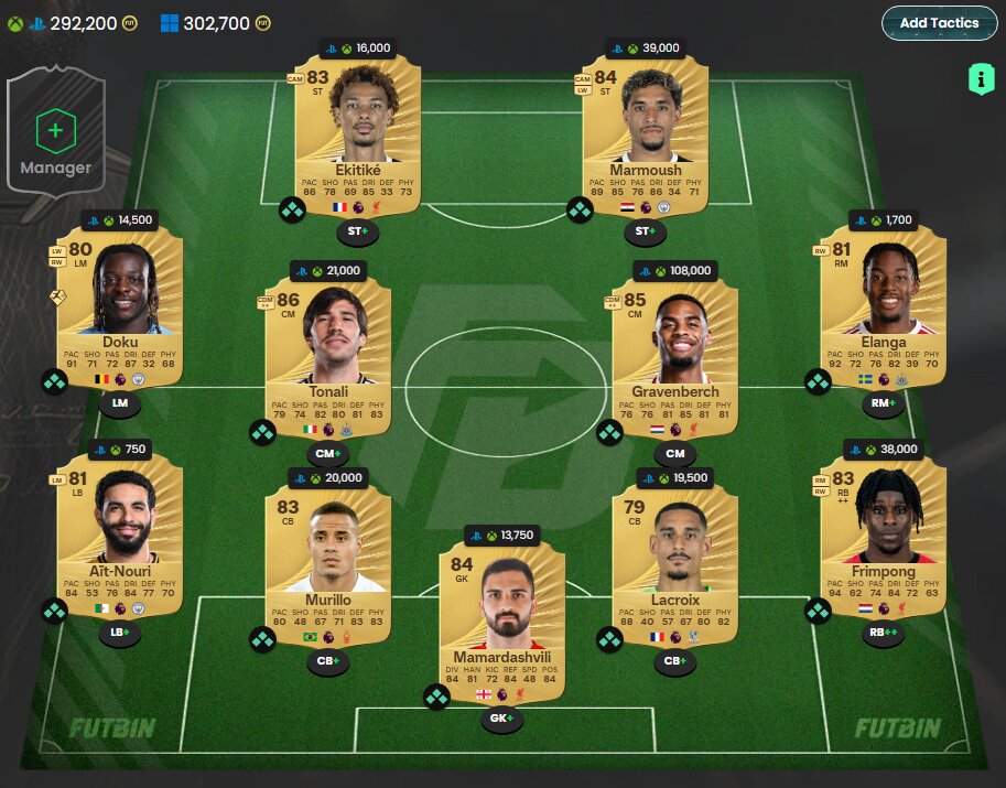 EA Sports FC 26: la MEJOR plantilla de la Premier League para empezar en Ultimate Team