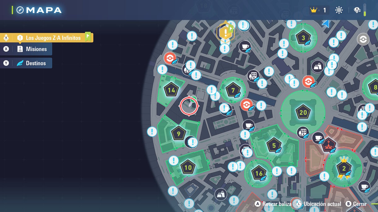 Mapa Leyendas Pokémon: Z-A