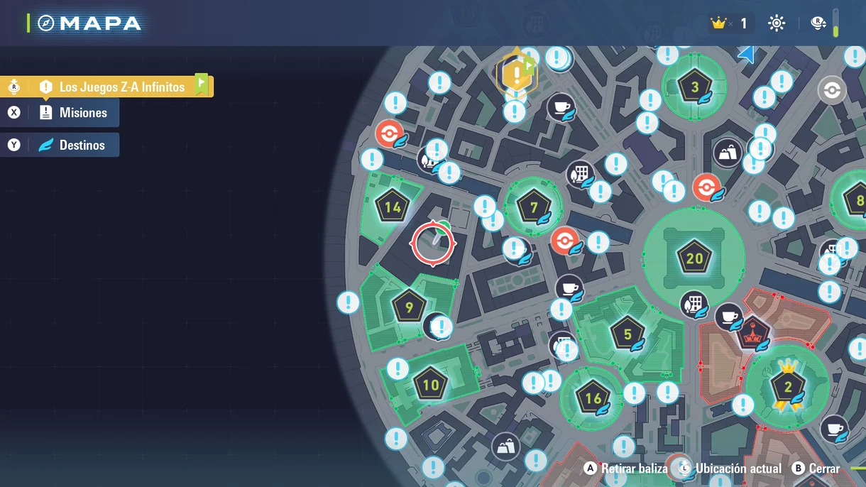 Mapa Leyendas Pokémon: Z-A