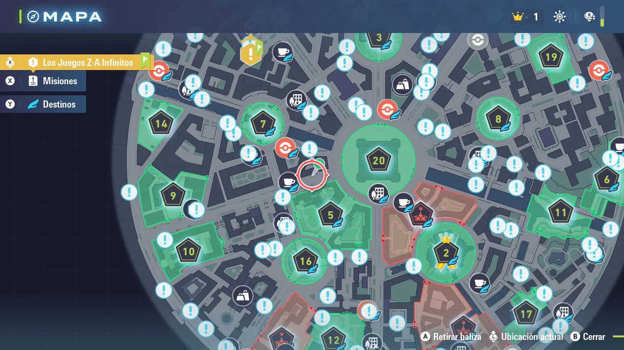 Mapa Leyendas Pokémon: Z-A
