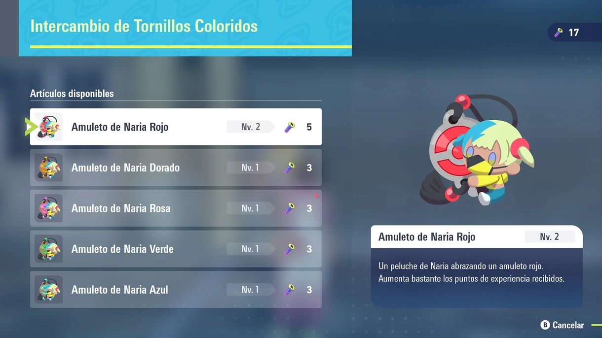 Leyendas Pokémon: Z-A Tornillos