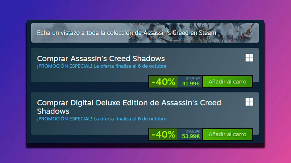 Assassin's Creed Shadows rebajado