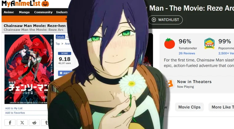 Imagen de Las notas de Chainsaw Man: El Arco de Reze sorprenden a todos: ¿la mejor película de anime del año?