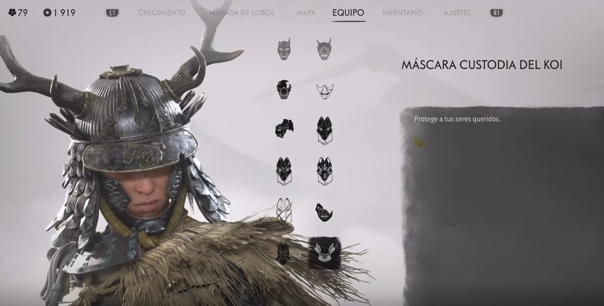 Máscara Custodia del Koi