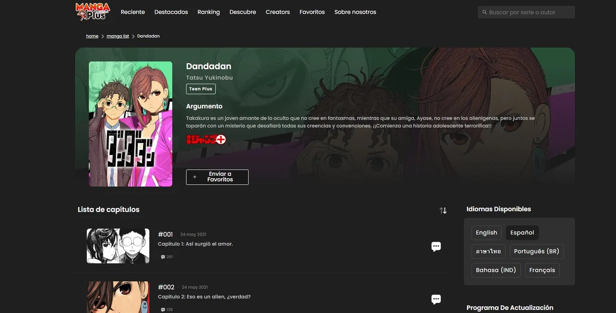 dandadan manga plus
