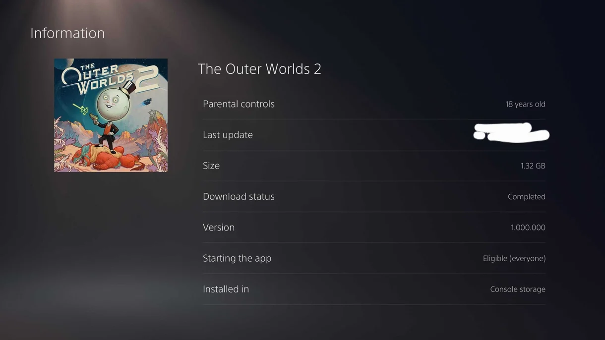 The Outer Worlds 2 decepciona: el disco del juego en PS5 apenas incluye 1,32 GB de datos