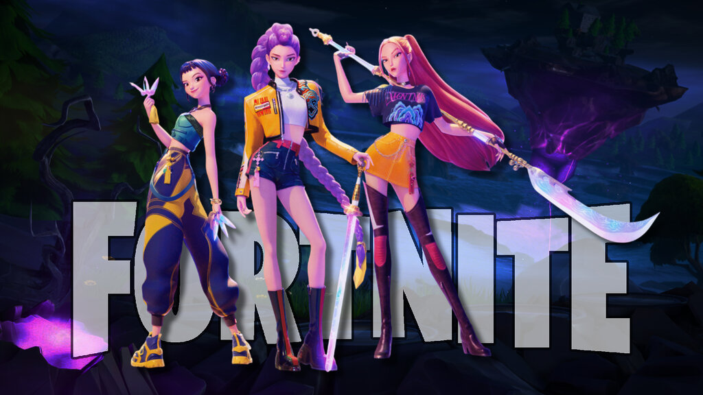 Diseño de la colaboración entre Fortnite y K-Pop Demon Hunters