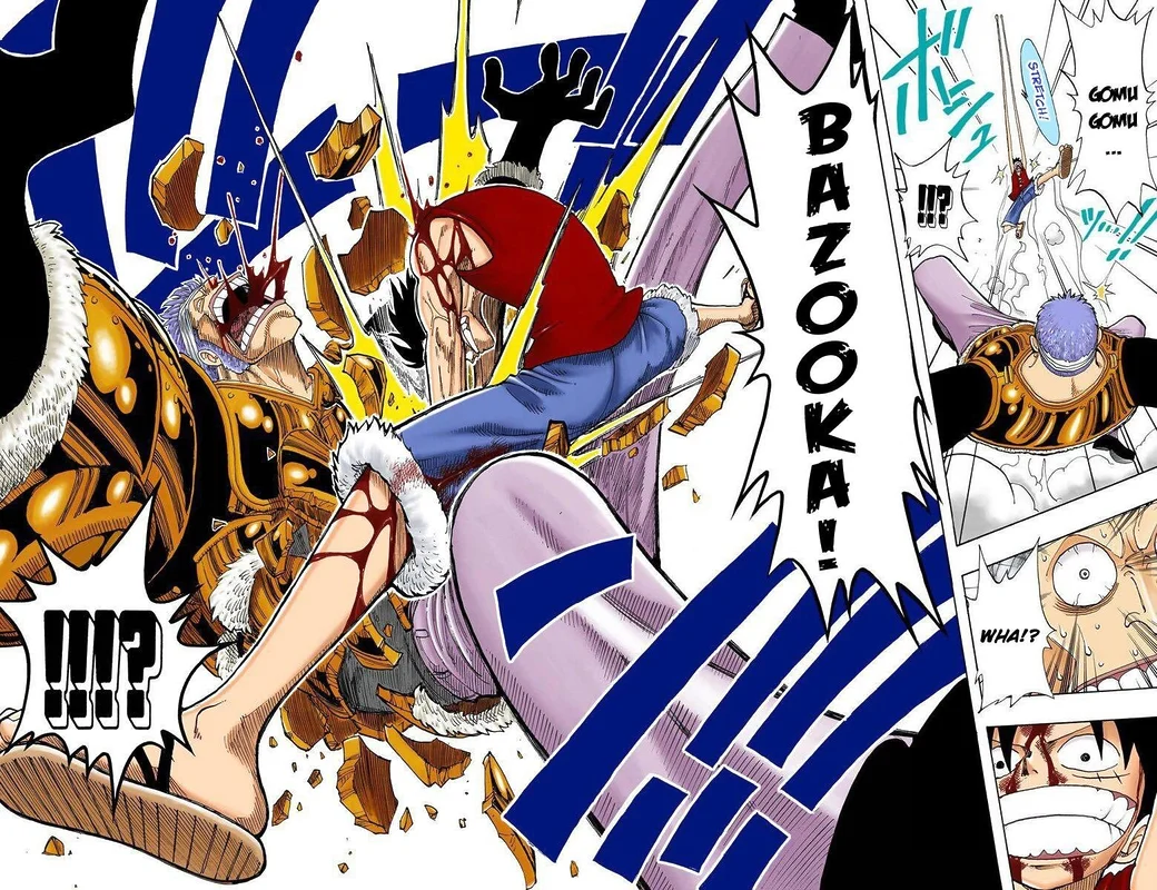 Luffy vs Krieg manga one piece