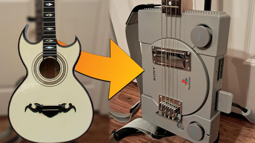 Un usuario convierte su PlayStation en un bajo… ¡y lo mejor es que es funcional!
